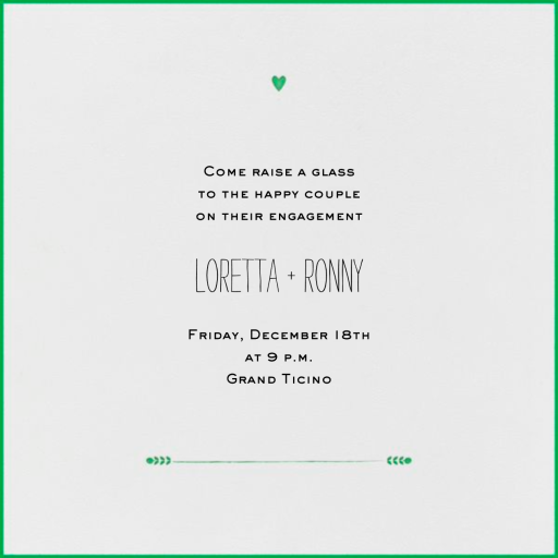 The Raleigh - Engagement Party Invitation by Mr. Boddington's Studio