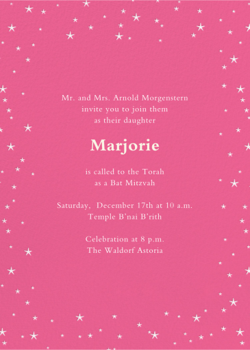 Andromeda - Bar & Bat Mitzvah Invitation by Paperless Post