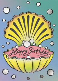 Birthday Shell (Cynthia Kittler) - Birthday Card by Wrap