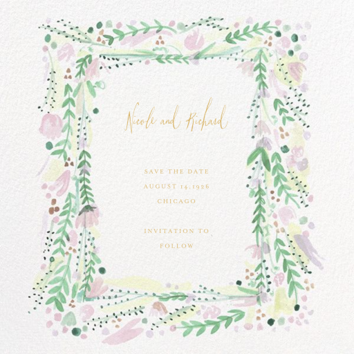 Oh Printemps - Save the Date by Mr. Boddington's Studio