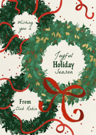 Holiday Wreath Making Invitation