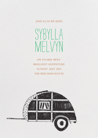 Pack Up The Trailer - Party Invitation by Mr. Boddington's Studio