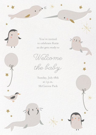 Arctic Circle - Baby Shower Invitation by Little Cube