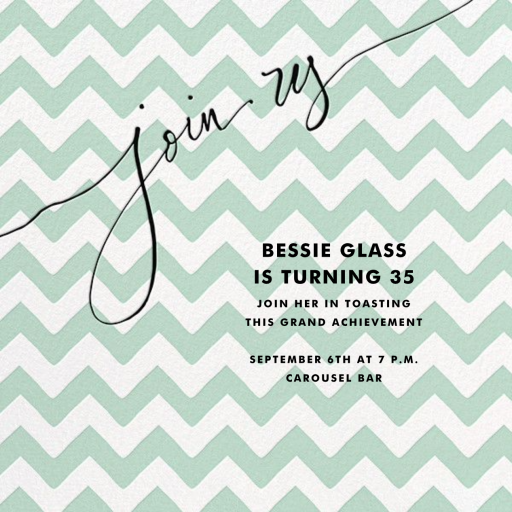 Join Us (Chevron) by Linda and Harriett