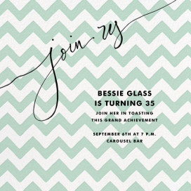 Join Us (Chevron) by Linda and Harriett