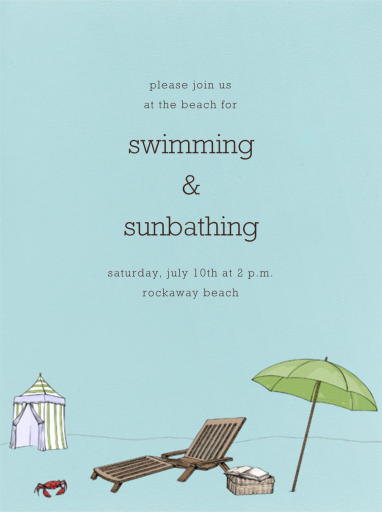 Beach Vignette - Invitation by Paperless Post