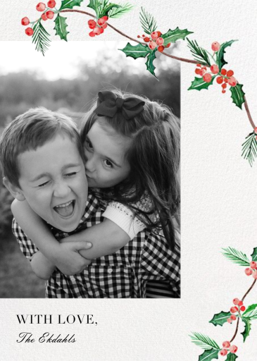 Holly Days - Holiday Card by Paperless Post