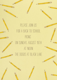 Scattered Pencils - School Event Invitation by Paperless Post
