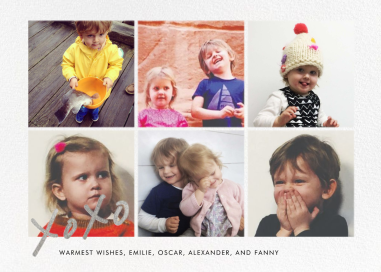 With Hugs and Kisses (Photo) - New Year's Card by Linda and Harriett
