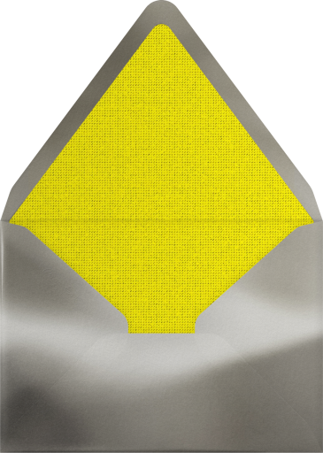 Silver Border Star Burst - Paperless Post Envelope