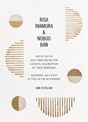 Moonshot - Wedding Invitation by Kelly Wearstler