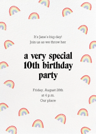 Raining Rainbows by Paperless Post