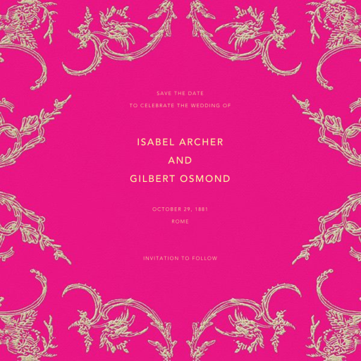 Silk Brocade I (Save The Date) - Save the Date by Oscar de la Renta