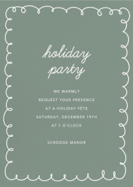 Festive Scribble Border - Party Invitation by Sugar Paper