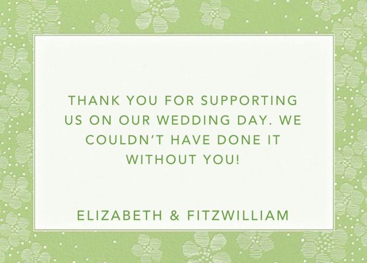 Blossoms on Tulle I Thank You - Stationery by Oscar de la Renta