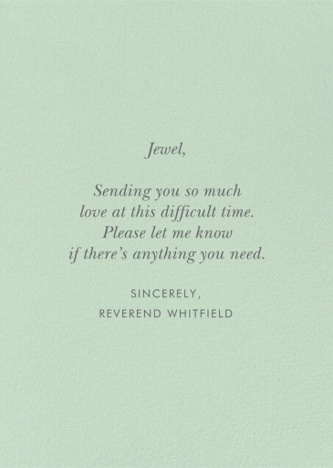 Marigold Sympathy - Sympathy Card by Rifle Paper Co. - Back