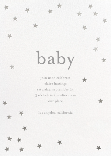 Scattered Stars - Party Invitation by Sugar Paper