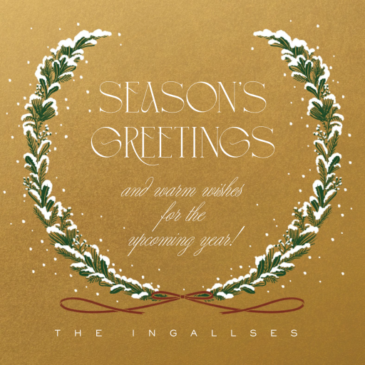 Snowy Sprigs Photo - Christmas Card by Paperless Post - Back