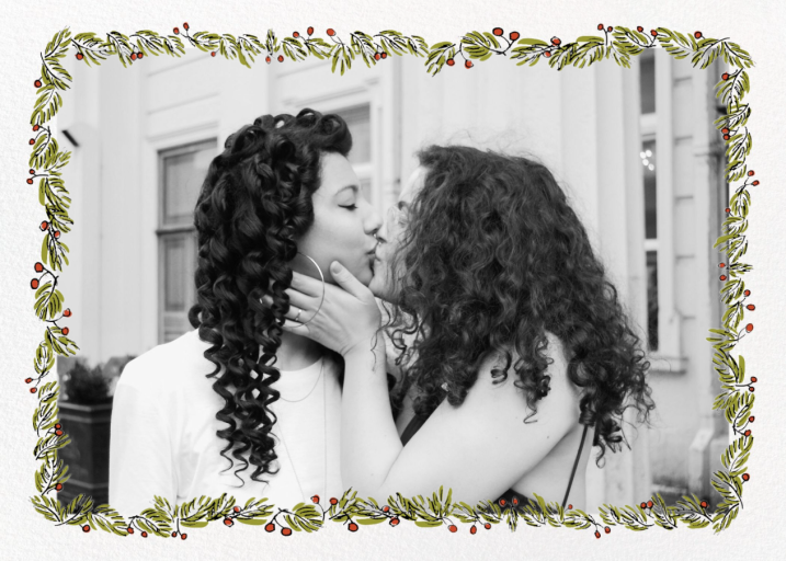 Fir Frame - Holiday Card by Paperless Post