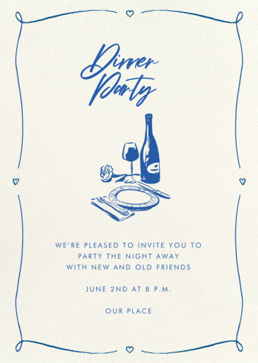 Sweetheart Table - Dinner Party Invitation by Paperless Post