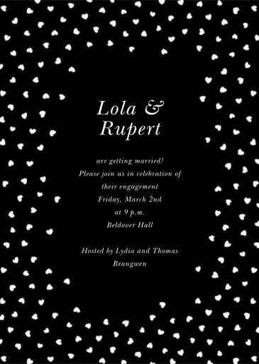 Hearts Of Mine - Engagement Party Invitation by kate spade new york