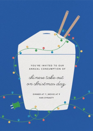 Christmas Take-Out - Invitation by Paperless Post