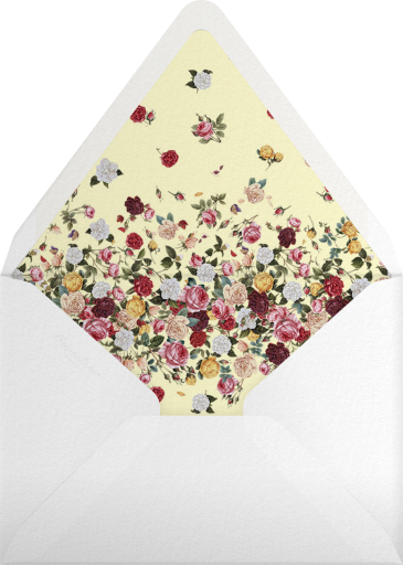 Tossed Roses - Oscar de la Renta Envelope