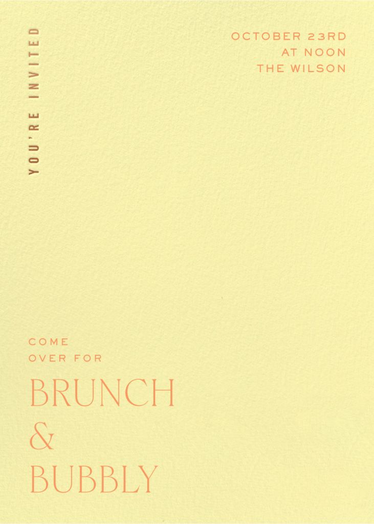 Ceremony Invitation