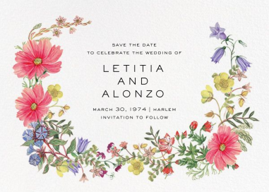 Archival Florals (Save the Date) by Liberty