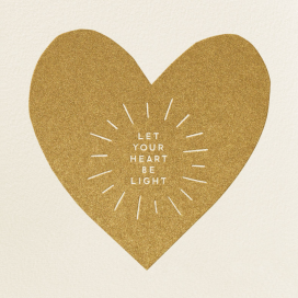 Heart Be Light - Christmas Card by The Indigo Bunting