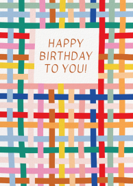 Rainbow Basketweave by Hartland Cards