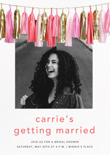 Glimmer Photo - Bridal Shower Invitation by CONFETTISYSTEM