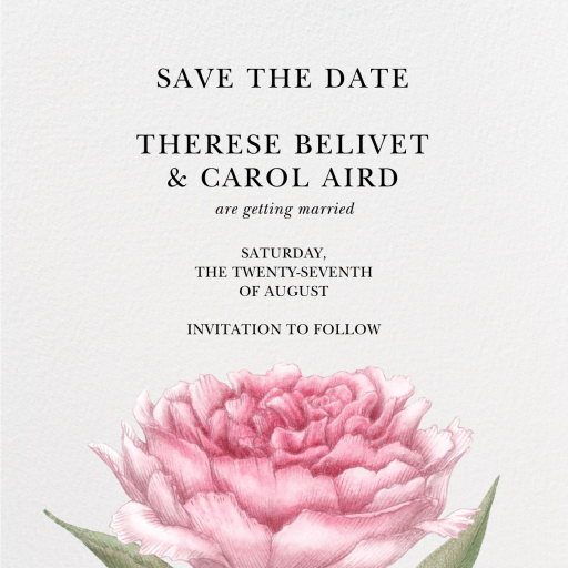 pivoine save the date - Invitation by Paperless Post