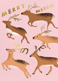 Rudy to Lead - Holiday Card by Carolyn Suzuki Studio