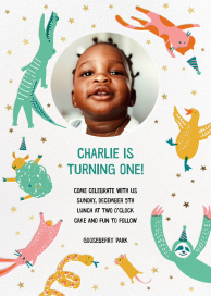 Jump In - First Birthday Invitation by Hello!Lucky