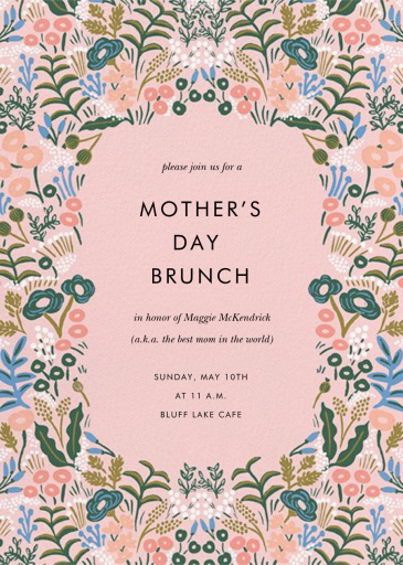 Floral Tapestry (Invitation) - Mother's Day Invitation by Rifle Paper Co.