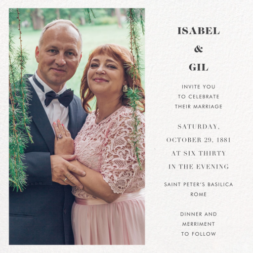 Split Square - Wedding Invitation by Paperless Post
