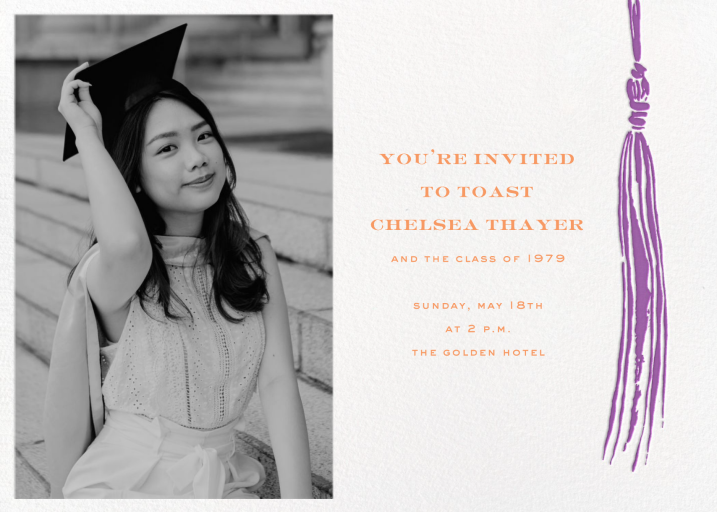 KSNY Tassel (Photo) - Graduation Party Invitation by kate spade new york