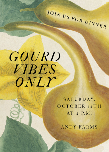 Season of Plenty - Fall Party Invitation by John Derian