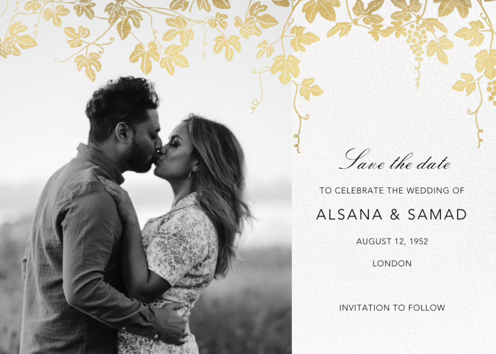 Vineyard II (Photo Save the Date) - Save the Date by Paperless Post