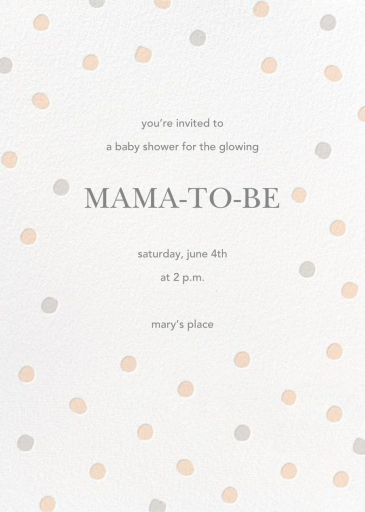 Painted Spots - Baby Shower Invitation by Sugar Paper