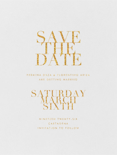 Editorial I (Save the Date) by Paperless Post