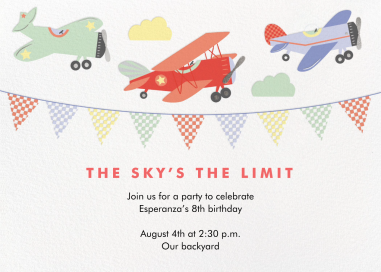 Airplane Bonanza - Birthday Invitation by Meri Meri