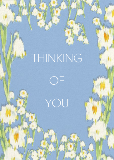 Garden Lilies (Greeting) - Thinking of You Card by Carolina Herrera