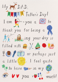Dad Doodles - Father's Day Card by Mr. Boddington's Studio