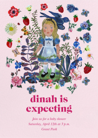 Rabbit Hole - Baby Shower Invitation by Nathalie Lété