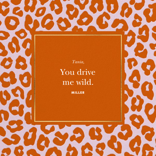 Leopard - Valentine's Day Card by kate spade new york
