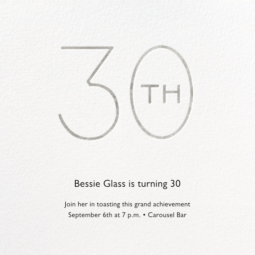 Decade - Birthday Invitation by Paperless Post