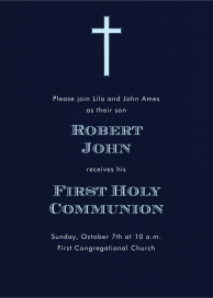 Navy - Religious Invitation by Paperless Post