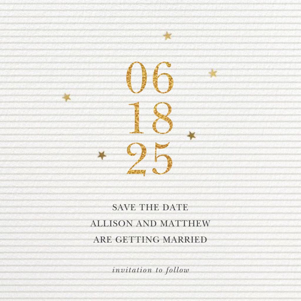 Stars Aligned Invitation